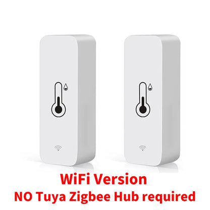 Tuya Wifi Zigbee Temperature Humidity Sensor Smart Home Indoor Hygrometer APP Monitoring Work with Google Home Smartlife Alexa